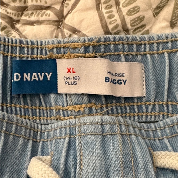 Denim Baggy Jeans size 14-16 plus GIrls Old Navy - Picture 7 of 9